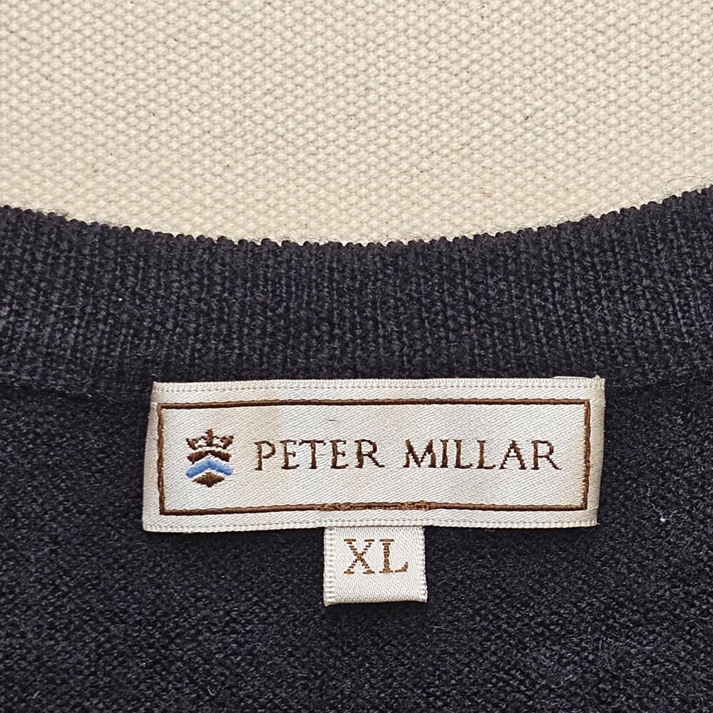 Peter Millar Merino Wool V Neck Vest XL - Picture 4 of 5